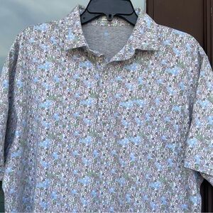 johnnie-O Hangin’ Out "CACTI" Pocket Polo Shirt L